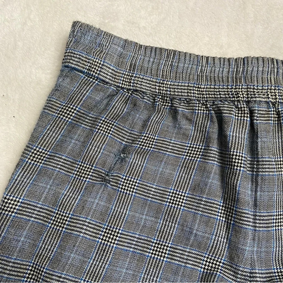 Tibi Cooper Prince Of Wales Checked Wool And Silk-blend Track Pants 28588 - Picture 11 of 15